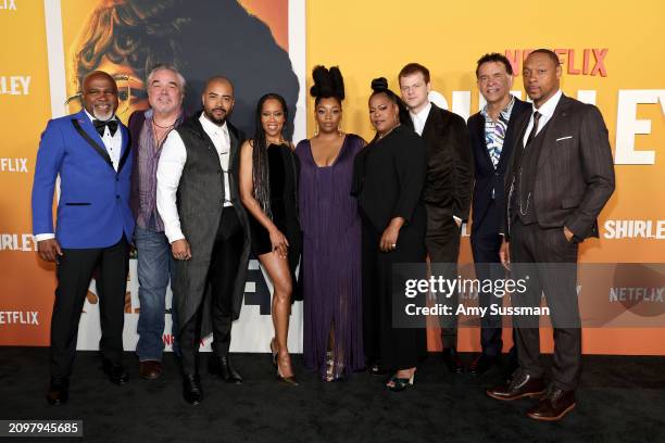 Michael Cherrie, W. Earl Brown, Brad James, Regina King, Christina Jackson, Reina King, Lucas Hedges, Brian Stokes Mitchell and Dorian Missick attend...