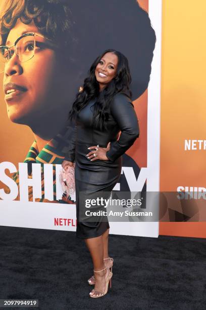 Keshia Knight Pulliam attends the Los Angeles Premiere of Netflix's "Shirley" at The Egyptian Theatre Hollywood on March 19, 2024 in Los Angeles,...