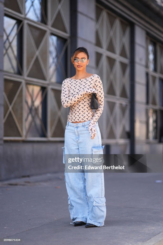 Street Style - Paris Fashion Week - Womenswear Fall/Winter 2024/2025 - Day Eight