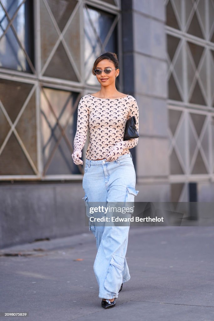 Street Style - Paris Fashion Week - Womenswear Fall/Winter 2024/2025 - Day Eight