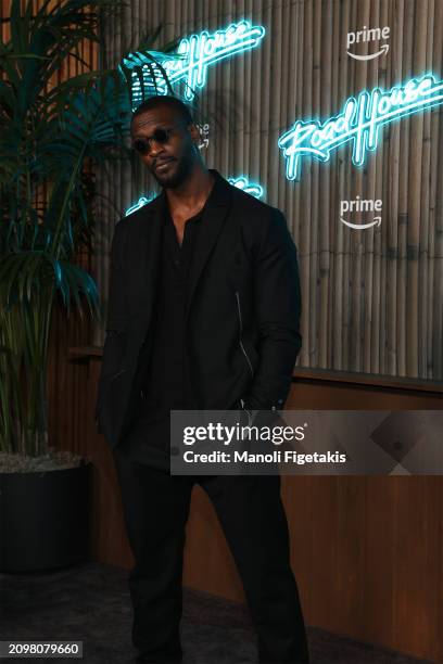 Aldis Hodge attends the "Road House" New York Premiere at Jazz at Lincoln Center on March 19, 2024 in New York City.