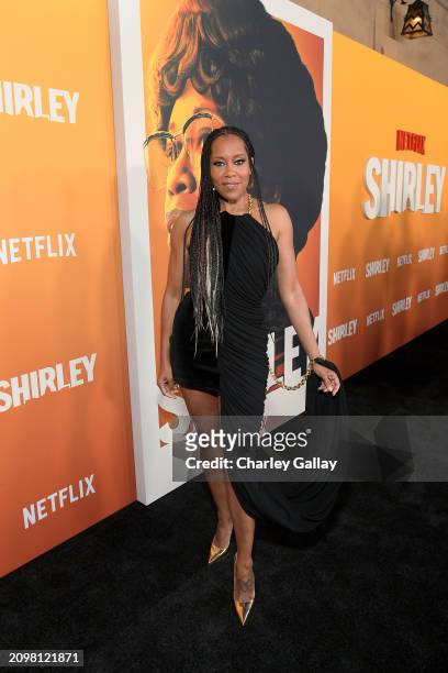 Regina King attends Netflix's 'Shirley' Los Angeles Premiere at The Egyptian Theatre Hollywood on March 19, 2024 in Los Angeles, California.