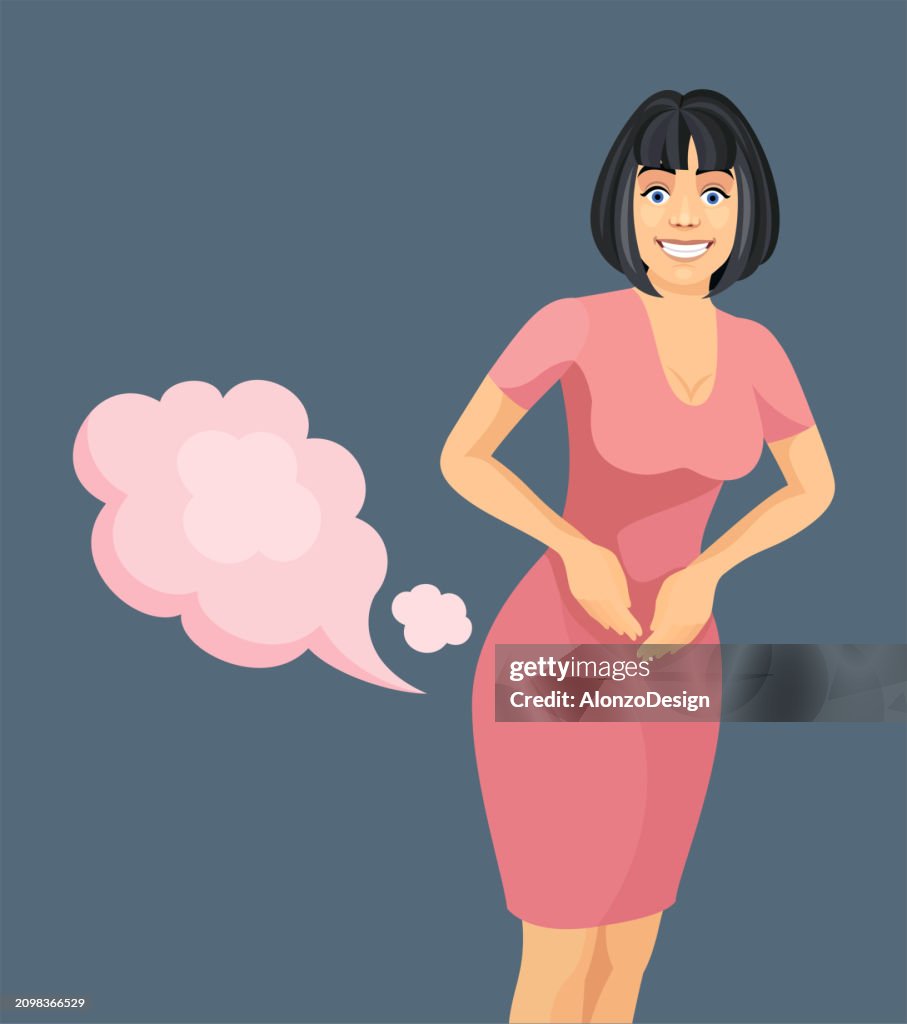 Fart Image Woman Farting A Conceptualization Of Healthcare And Medicine High-Res ...