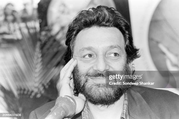 Shekhar Kapur an Indian filmmaker and actor, at a press conference at the India International Film Festival in New Delhi, January 12, 1996.