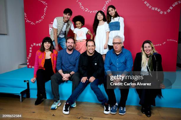 Gemma Vidal, Alí Dia, Joaquín Mazón, Kamsiyochi Ngene, El Langui, Meilin Zahn, Gala Bichir, Leo Harlem and Maria Luisa Gutierrez attend the photocall...