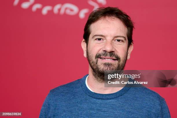 Director Joaquín Mazón attends the photocall for "La Familia Benetón" at the Casa de México Foundation on March 20, 2024 in Madrid, Spain.