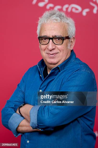 Actor Leo Harlem attends the photocall for "La Familia Benetón" at the Casa de México Foundation on March 20, 2024 in Madrid, Spain.