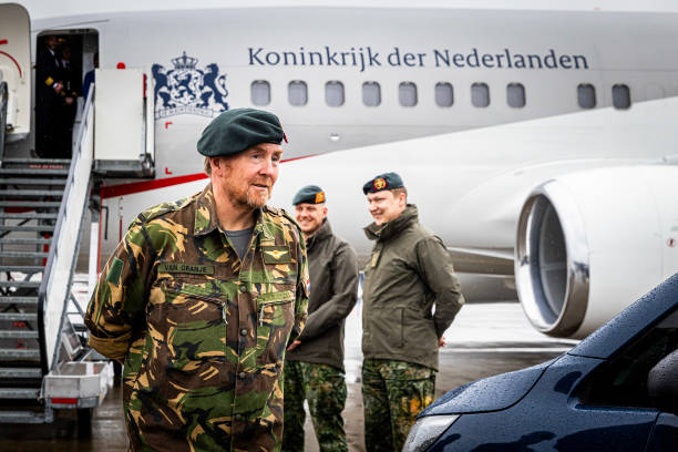 GBR: King Willem-Alexander Of The Netherlands Visits Operation Interflex Training