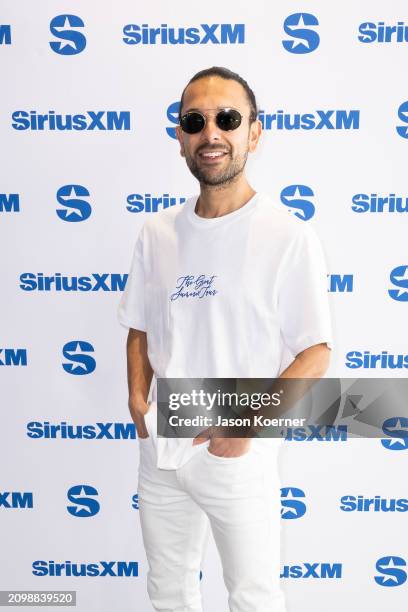 And producer Sak Noel visits SiriusXM on March 19, 2024 in Miami Beach, Florida.