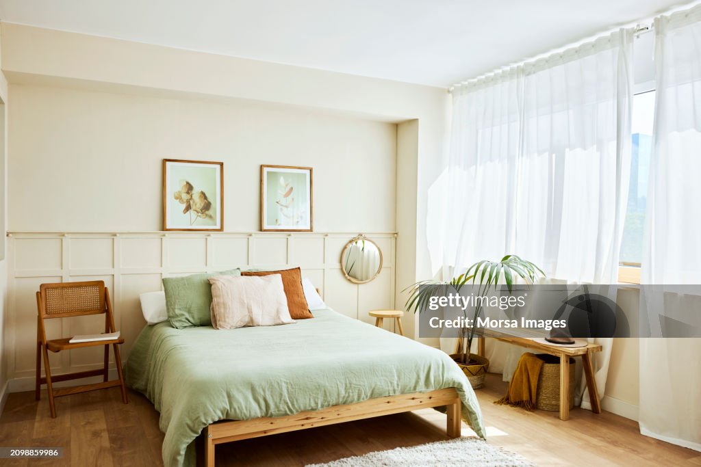 Interior of bedroom with furniture
