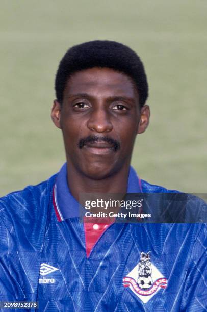 Roger Palmer of Oldham Athletic pictured prior to the 1990/91 season at Boundary park in Oldham, England.