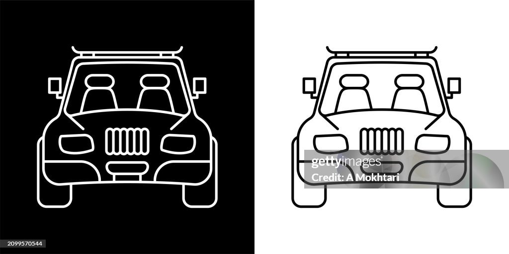 4x4 offroad car icon