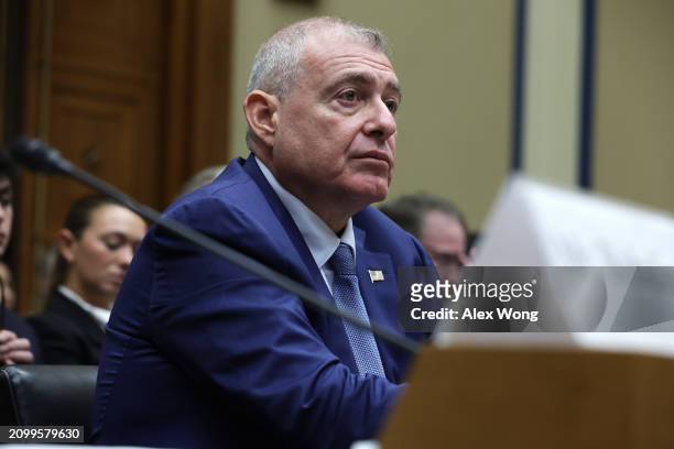 Lev Parnas, former associate of Rudy Giuliani, testifies during a hearing before the House Oversight and Accountability Committee at Rayburn House...