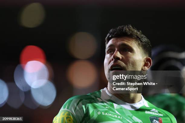 Leicester Tigers's Ben Youngs during the Gallagher Premiership Rugby match between Leicester Tigers and Gloucester Rugby at Mattioli Woods Welford...