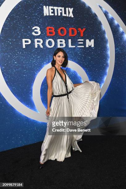 Eiza Gonzalez attends a special screening of "3 Body Problem" at Frameless on March 20, 2024 in London, England.