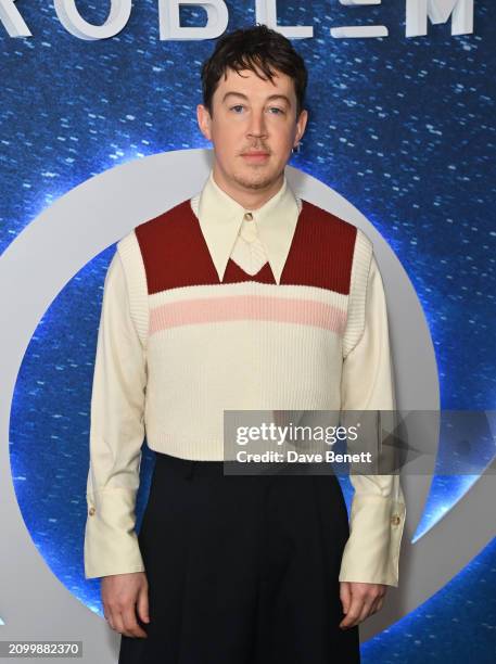 Alex Sharp attends a special screening of "3 Body Problem" at Frameless on March 20, 2024 in London, England.