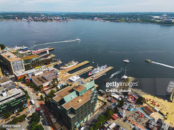 halifax waterfront - halifax harbour stock pictures, royalty-free photos & images