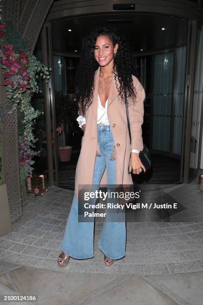 Vick Hope seen attending BBC Radio 1's Big Weekend - launch party at LAVO on March 20, 2024 in London, England.