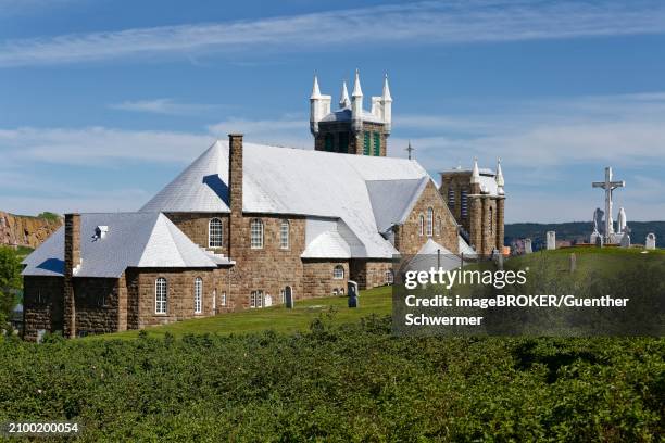 architecture, church, historic building, perce, gaspesie, province of quebec, canada, north america -, north america - gaspe peninsula stock pictures, royalty-free photos & images
