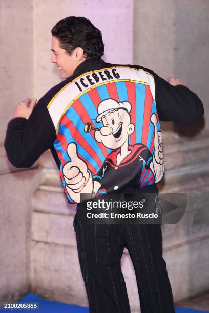 Cristiano Caccamo attends the photocall for the fourth season of the tv show "LOL" at The Space Cinema Moderno on March 20, 2024 in Rome, Italy.