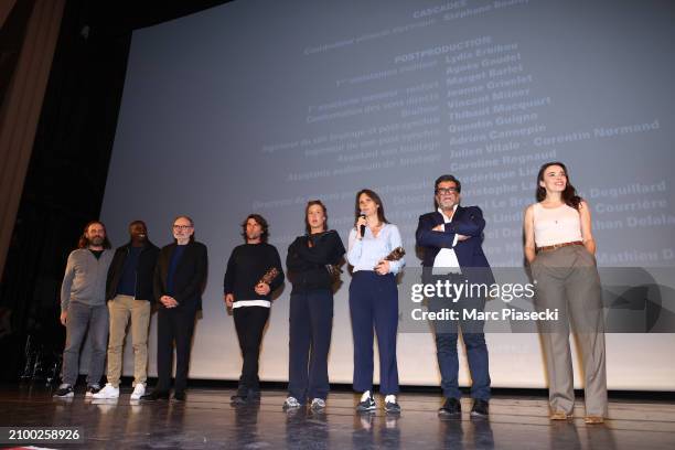 Fred Testot, Birane Ba, Jean-Pierre Darroussin, Hugo Selignac, Adele Exarchopoulos, Jeanne Herry, Alain Attal and Elodie Bouchez attend the "Cesar...