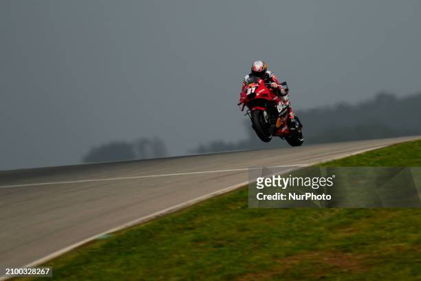 Pedro Acosta of Spain and Red Bull Gasgas Tech3 during the qualifying of the Grande Premio Tissot de Portugal at Autodromo do Algarve on March 23,...