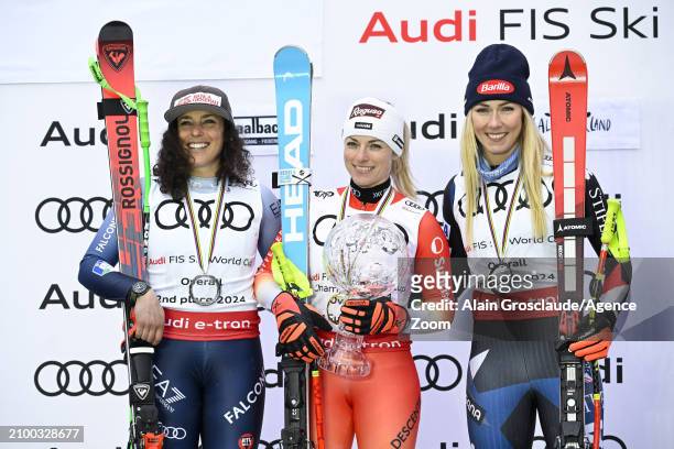 Federica Brignone of Team Italy takes 2nd place in the overall standings, Lara Gut-behrami of Team Switzerland wins the globe in the overall...
