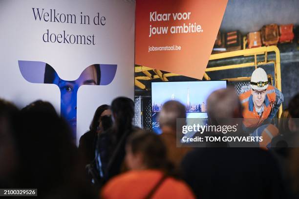 Illustration picture shows the start of the first Flemish Industry Summit, during the Flanders Technology and Innovation Festival in the Lotto Arena,...