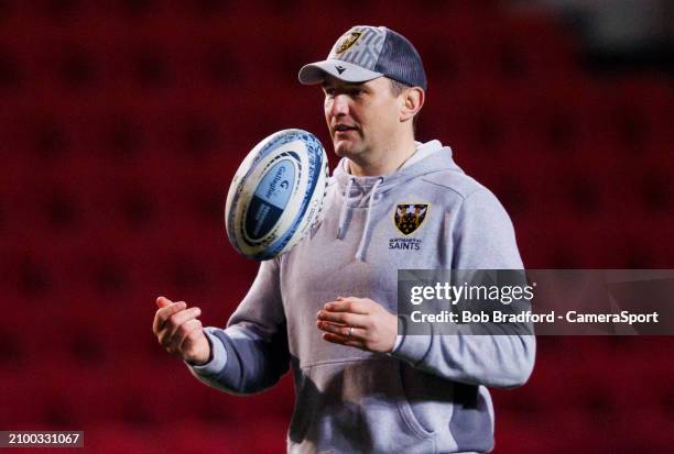Northampton Saints' Director of Rugby Phil Dowson during the Gallagher Premiership Rugby match between Bristol Bears and Northampton Saints at Ashton...