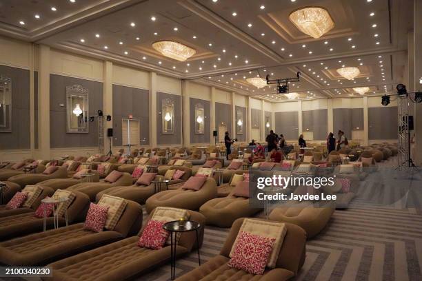 Grand Ballroom prepared for he Passionflix's Wallbanger Premiere at Passioncon at Hyatt Regency Grand Reserve on March 22, 2024 in San Juan, Puerto...