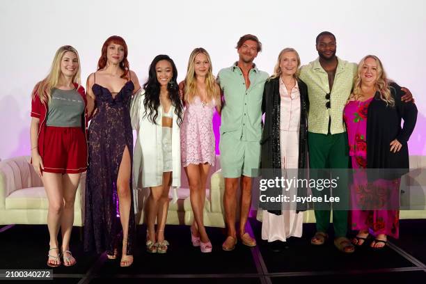 Moderator Lauren Veneziani, Abbey May, Cathy Ang, Kelli Berglund, Amadeus Serafini, Tosca Musk, Cedrick Cooper and author Alice Clayton attend the...
