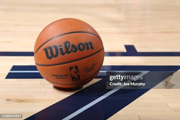 General photo of the official NBA Wilson basketball during the game between the Charlotte Hornets and the Memphis Grizzlies on March 13, 2024 at...