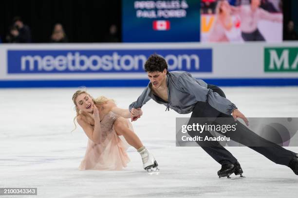 Piper Gilles and Paul Poitier of Canada compete in Ice Dance Free Dance during World Figure Skating Championships 2024 in Montreal, Quebec, Canada on...