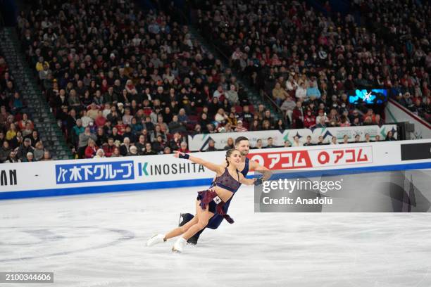 Lilah Fear and Lewis Gibson of Great Britain compete in Ice Dance Free Dance during World Figure Skating Championships 2024 in Montreal, Quebec,...