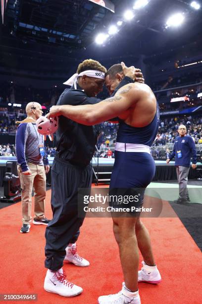 Aaron Brooks of the Penn State University Nittany Lions during the Division I Men's Wrestling Championship held at T-Mobile Center on March 23, 2024...