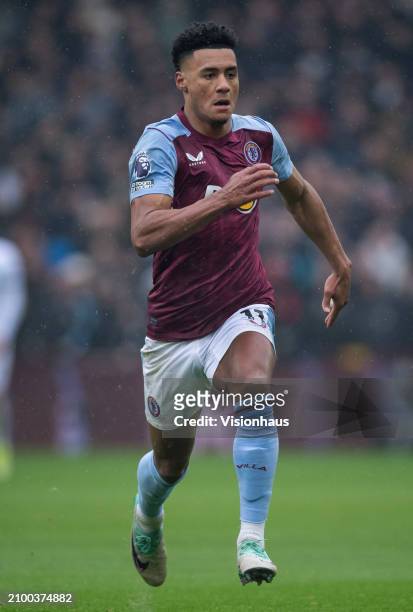 Ollie Watkins of Aston Villa in action during the Premier League match between Aston Villa and Tottenham Hotspur at Villa Park on March 10, 2024 in...