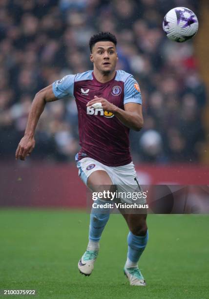 Ollie Watkins of Aston Villa in action during the Premier League match between Aston Villa and Tottenham Hotspur at Villa Park on March 10, 2024 in...