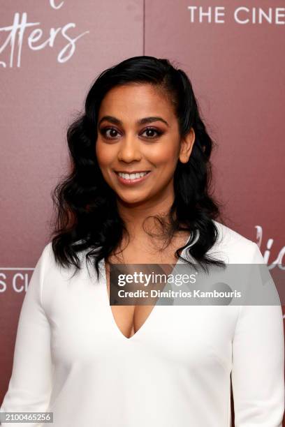 Anjana Vasan attends Sony Pictures Classics And The Cinema Society Screening Of "Wicked Little Letters" at Crosby Street Hotel on March 20, 2024 in...