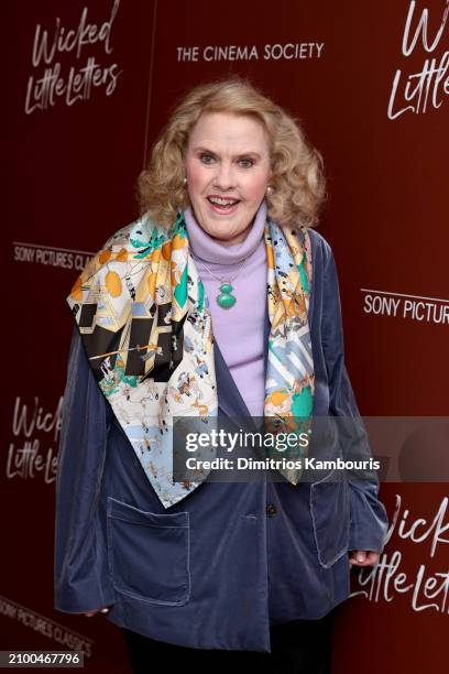 Celia Weston attends Sony Pictures Classics And The Cinema Society Screening Of "Wicked Little Letters" at Crosby Street Hotel on March 20, 2024 in...