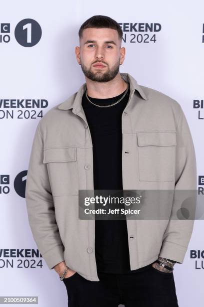 Zach Noble attends Radio 1's Big Weekend launch party at LAVO on March 20, 2024 in London, England.