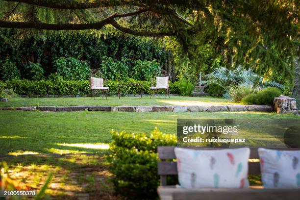 architecture, landscaping and garden design - landscape design plans stock pictures, royalty-free photos & images