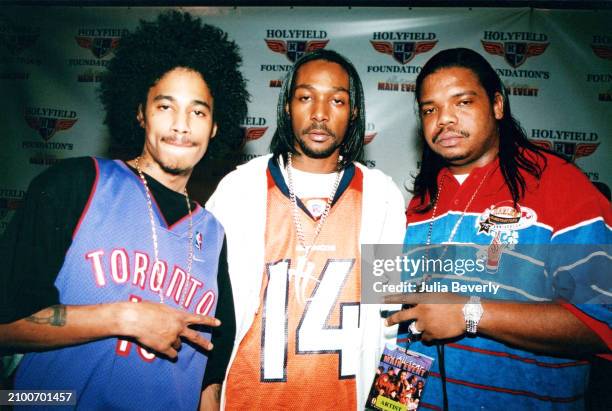 Bone Thugs-N-Harmony arrive at the Evander Holyfield Foundation Main Event at Georgia World Congress Center in Atlanta, Georgia on February 7, 2003.