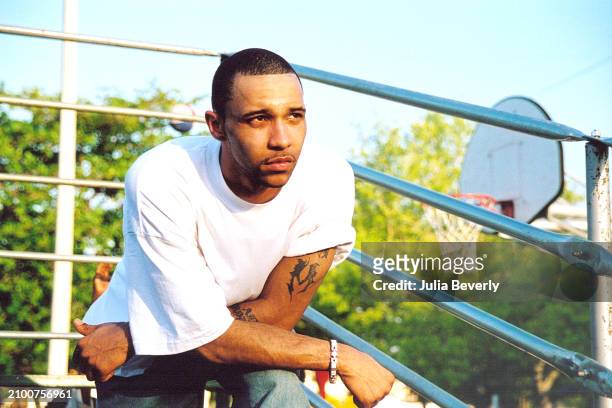 Joe Budden on the set of his "Pump It Up" video shoot in Miami, Florida on March 8, 2003.