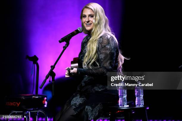 Meghan Trainor performs onstage during Audacy's Leading Ladies 2024 at Kings Theatre on March 20, 2024 in Brooklyn, New York.