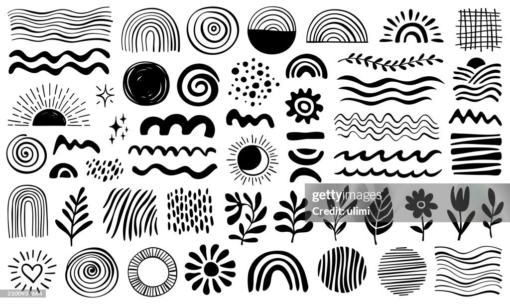 Hand drawn design elements