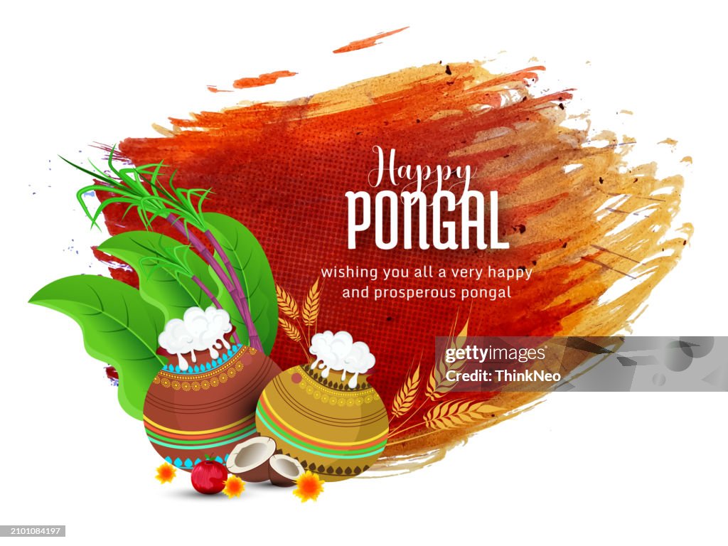 Happy Pongal greeting background