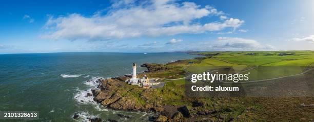 corsewall lighthouse scotland - dumfries and galloway stock pictures, royalty-free photos & images