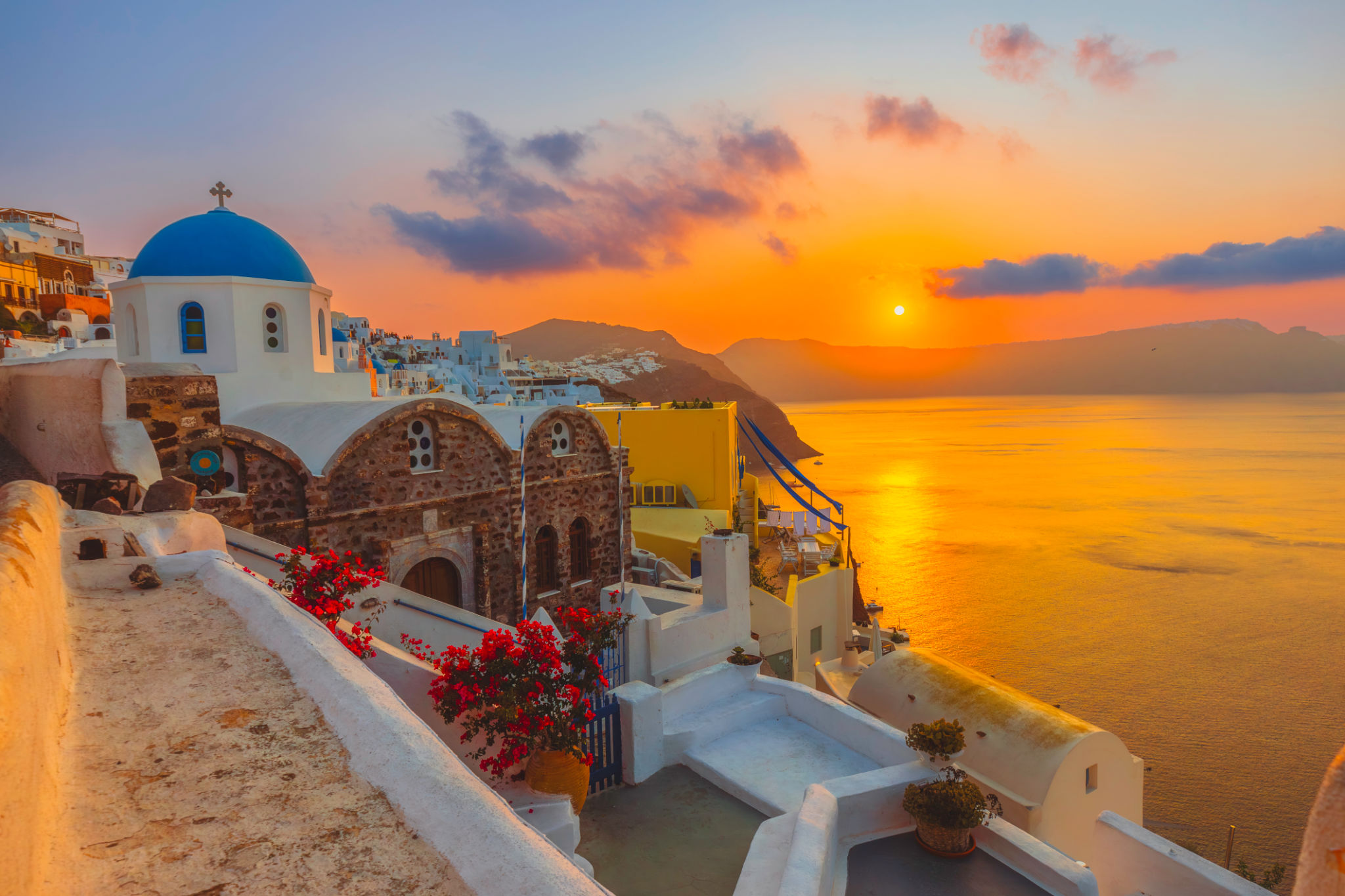 Aegean sea sunrise