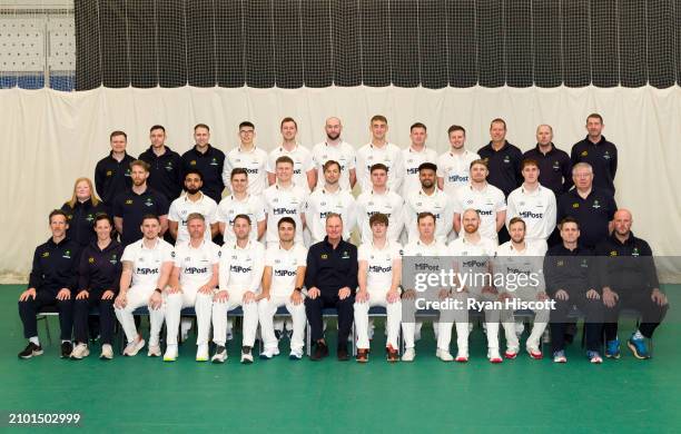 Back Row; Assistant Physiotherapist Tom Gilpin, Lead Analyst Chris Hardy, Strength & Conditioning Coach Ollie Heywood, Asa Tribe, Will Smale, Jamie...