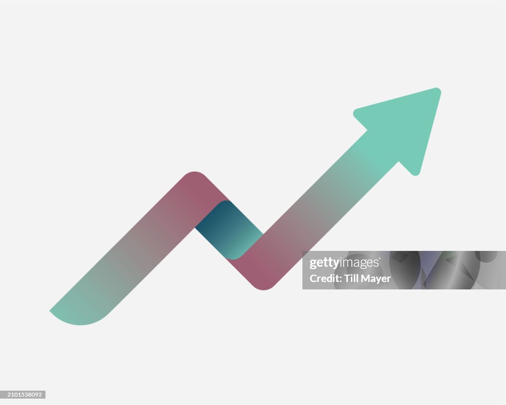 Upward Direction Arrow Vector Graphic High-Res Vector Graphic - Getty ...